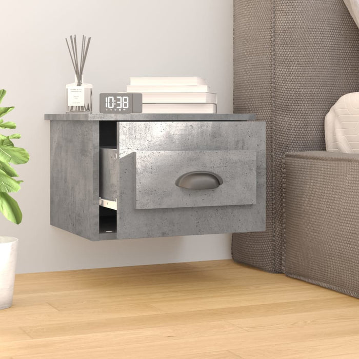 Noptiere de perete, 2 buc., gri beton, 41,5x36x28 cm - WALTI WALTI