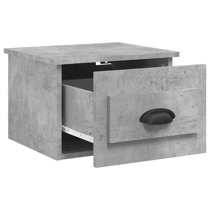 Noptiere de perete, 2 buc., gri beton, 41,5x36x28 cm - WALTI WALTI