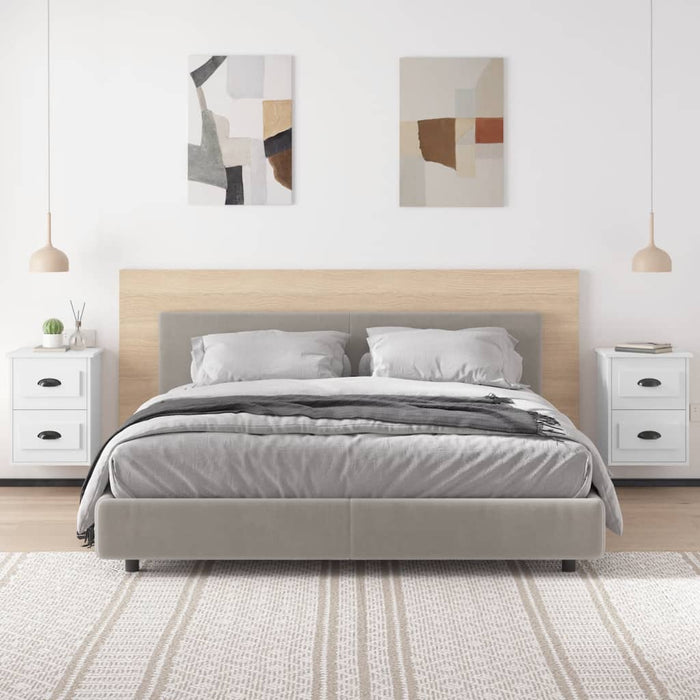 Noptiere de perete, 2 buc., alb, 41,5x36x53cm - WALTI WALTI