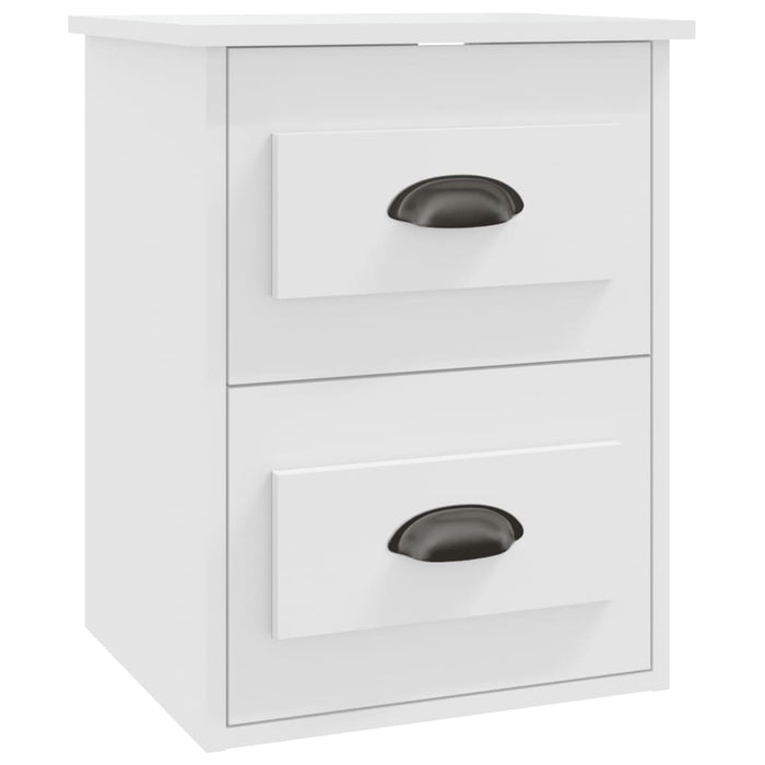 Noptiere de perete, 2 buc., alb, 41,5x36x53cm - WALTI WALTI