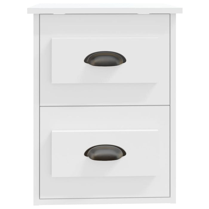 Noptiere de perete, 2 buc., alb, 41,5x36x53cm - WALTI WALTI