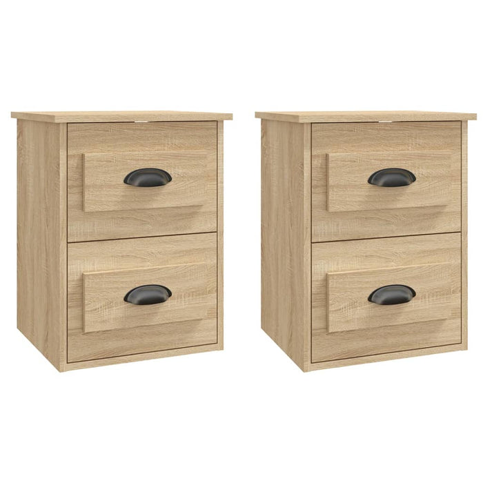 Noptiere de perete, 2 buc., stejar sonoma, 41,5x36x53cm - WALTI WALTI