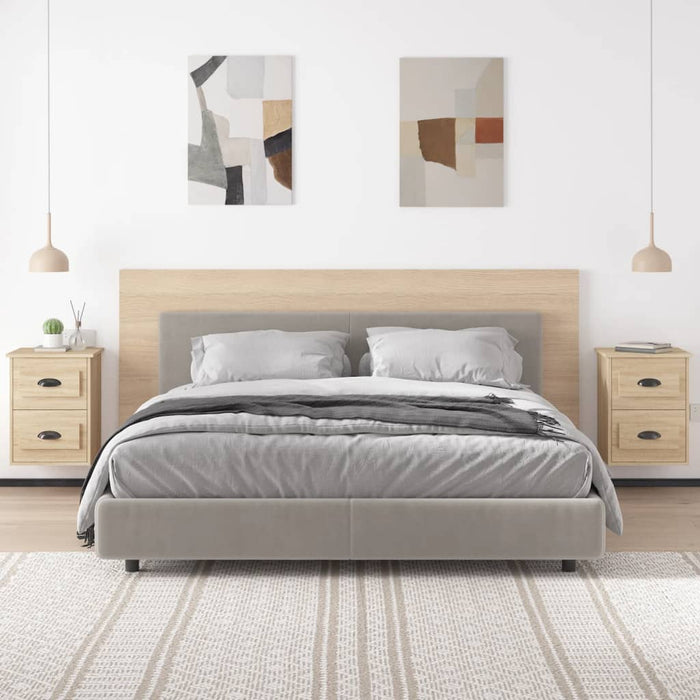 Noptiere de perete, 2 buc., stejar sonoma, 41,5x36x53cm - WALTI WALTI