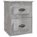 Noptiere suspendate pe perete, 2 buc., gri beton, 41,5x36x53 cm - WALTI WALTI