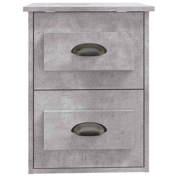 Noptiere suspendate pe perete, 2 buc., gri beton, 41,5x36x53 cm - WALTI WALTI