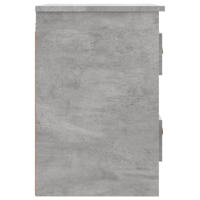 Noptiere suspendate pe perete, 2 buc., gri beton, 41,5x36x53 cm - WALTI WALTI