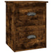 Noptiere pe perete, 2 buc., stejar afumat, 41,5x36x53 cm - WALTI WALTI