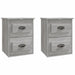 Noptiere suspendate pe perete, 2 buc., gri sonoma, 41,5x36x53cm - WALTI WALTI