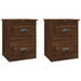 Noptiere suspendate pe perete, 2 buc, stejar maro, 41,5x36x53cm - WALTI WALTI