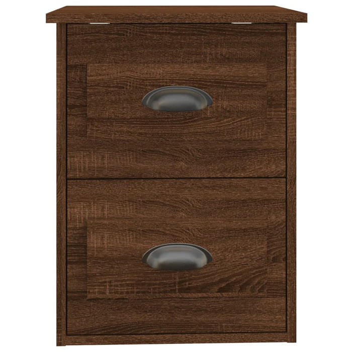 Noptiere suspendate pe perete, 2 buc, stejar maro, 41,5x36x53cm - WALTI WALTI