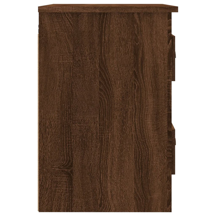 Noptiere suspendate pe perete, 2 buc, stejar maro, 41,5x36x53cm - WALTI WALTI