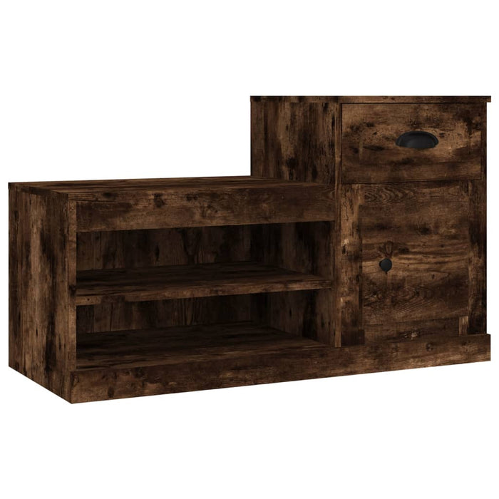 Pantofar, stejar fumuriu, 100x42x60 cm, lemn prelucrat - WALTI WALTI