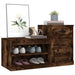 Pantofar, stejar fumuriu, 100x42x60 cm, lemn prelucrat - WALTI WALTI