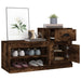 Pantofar, stejar fumuriu, 100x42x60 cm, lemn prelucrat - WALTI WALTI