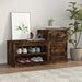 Pantofar, stejar fumuriu, 100x42x60 cm, lemn prelucrat - WALTI WALTI