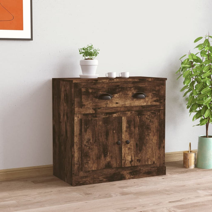 Servantă, stejar afumat, 70x35,5x67,5 cm, lemn prelucrat WALTI