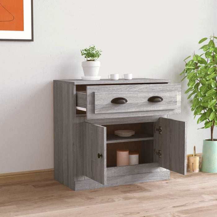Servantă, gri sonoma, 70x35,5x67,5 cm, lemn prelucrat - WALTI WALTI