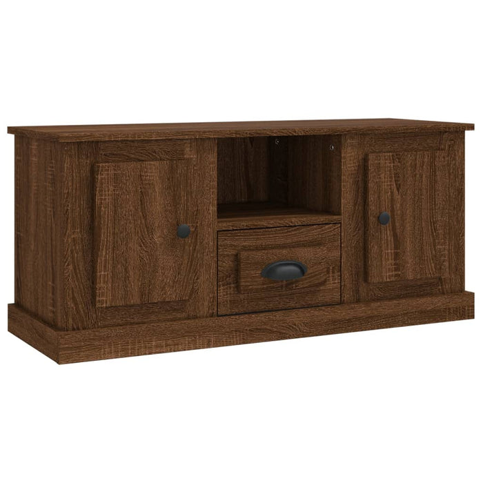 Comodă TV, stejar maro, 100x35,5x45 cm, lemn prelucrat WALTI
