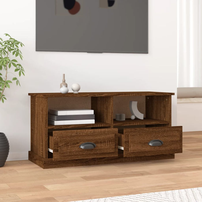 Comodă TV, stejar maro, 93x35,5x45 cm, lemn prelucrat WALTI