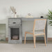 Birou cu sertar, gri sonoma, 115x50x75 cm, lemn prelucrat - WALTI WALTI