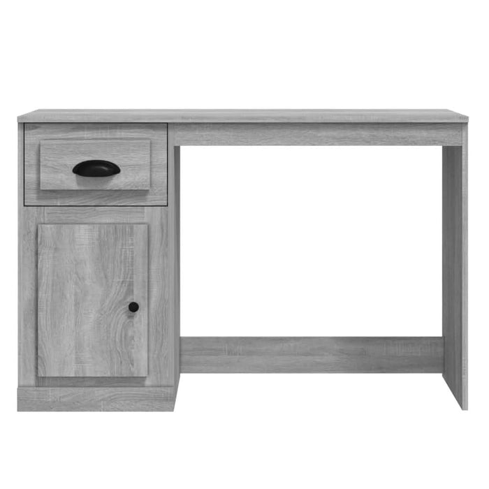 Birou cu sertar, gri sonoma, 115x50x75 cm, lemn prelucrat - WALTI WALTI