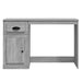 Birou cu sertar, gri sonoma, 115x50x75 cm, lemn prelucrat - WALTI WALTI