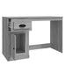 Birou cu sertar, gri sonoma, 115x50x75 cm, lemn prelucrat - WALTI WALTI