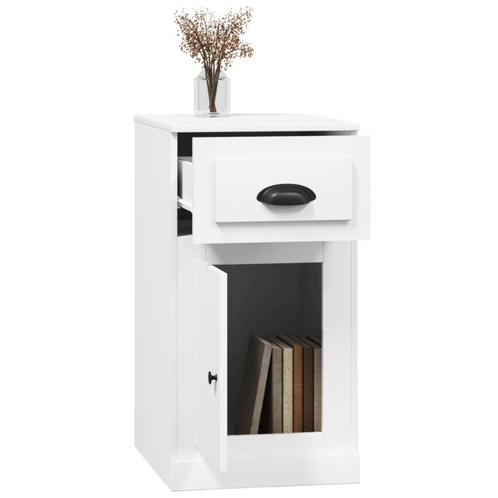 Dulap lateral cu sertar, alb, 40x50x75 cm, lemn prelucrat - WALTI WALTI