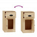 Dulap lateral, sertar stejar sonoma, 40x50x75 cm lemn prelucrat - WALTI WALTI