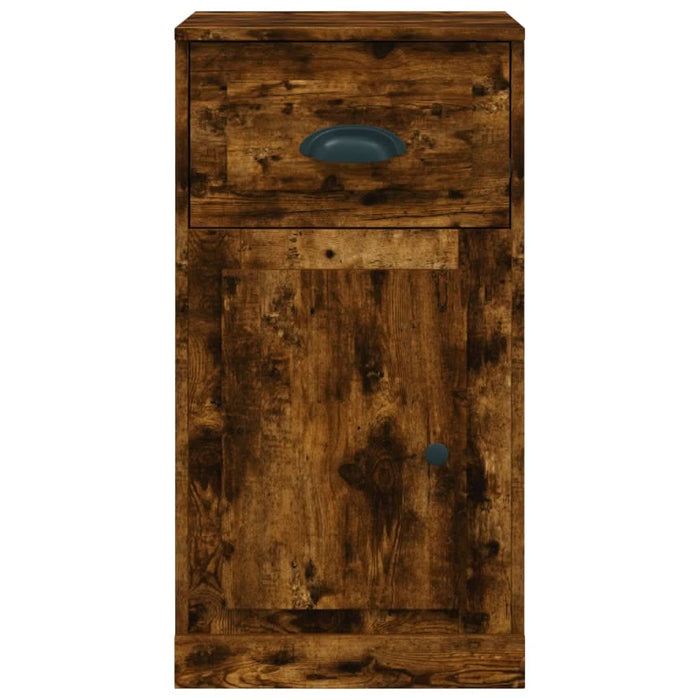 Dulap lateral, sertar, stejar afumat, 40x50x75cm lemn prelucrat - WALTI WALTI