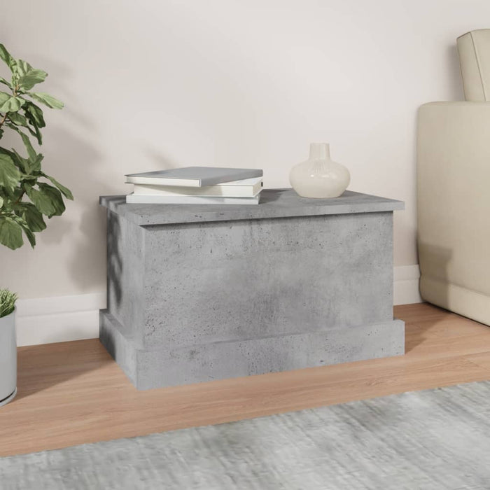 Cutie de depozitare, gri beton, 50x30x28 cm, lemn prelucrat - WALTI WALTI