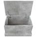 Cutie de depozitare, gri beton, 50x30x28 cm, lemn prelucrat - WALTI WALTI