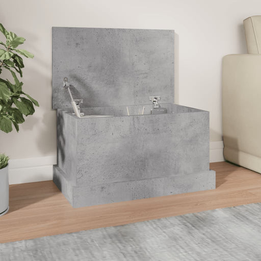 Cutie de depozitare, gri beton, 50x30x28 cm, lemn prelucrat - WALTI WALTI