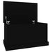 Cutie de depozitare, negru, 70x40x38 cm, lemn prelucrat - WALTI WALTI