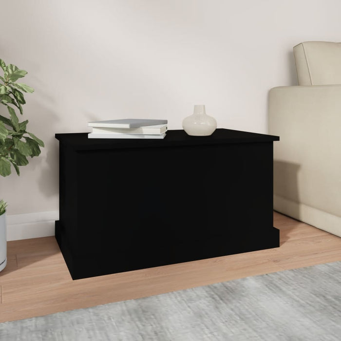 Cutie de depozitare, negru, 70x40x38 cm, lemn prelucrat - WALTI WALTI