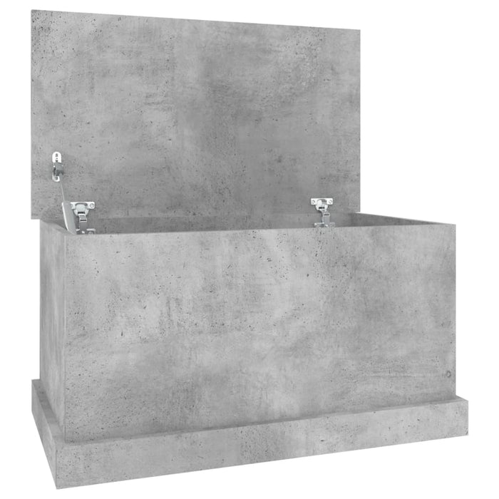 Cutie de depozitare, gri beton, 70x40x38 cm, lemn prelucrat - WALTI WALTI