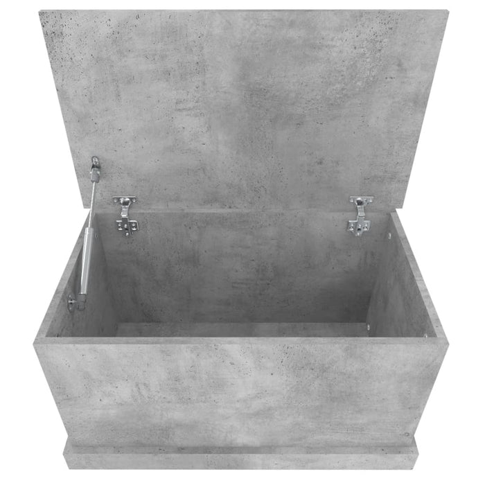 Cutie de depozitare, gri beton, 70x40x38 cm, lemn prelucrat - WALTI WALTI