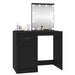 Masă de toaletă cu LED, negru, 90x50x132,5 cm, lemn prelucrat - WALTI WALTI