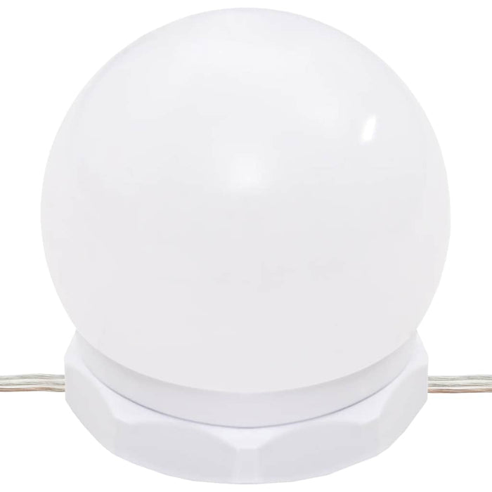 Masă de toaletă cu LED, gri beton, 90x50x132,5 cm lemn compozit - WALTI WALTI