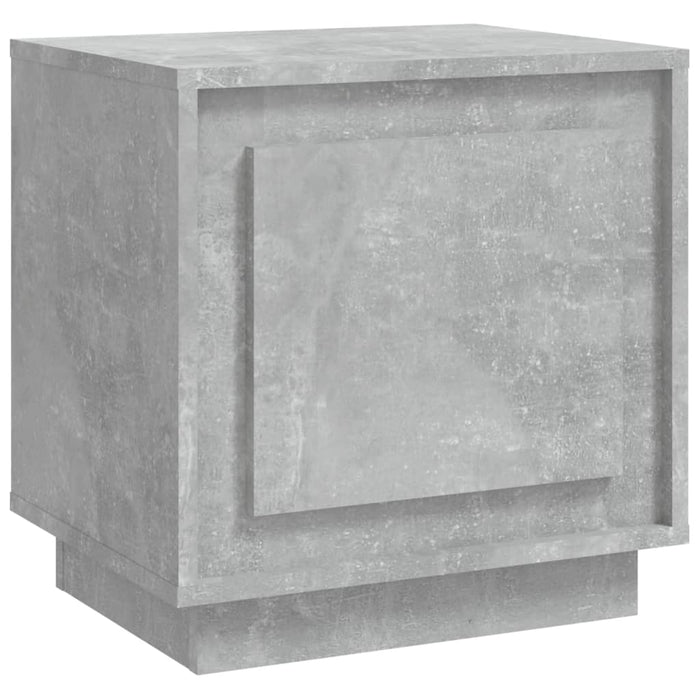 Noptieră, gri beton, 44x35x45 cm, lemn prelucrat - WALTI WALTI