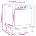 Noptiere, 2 buc., stejar maro, 44x35x45 cm, lemn prelucrat - WALTI WALTI