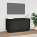 Comodă TV, negru, 80x35x45 cm, lemn prelucrat - WALTI WALTI