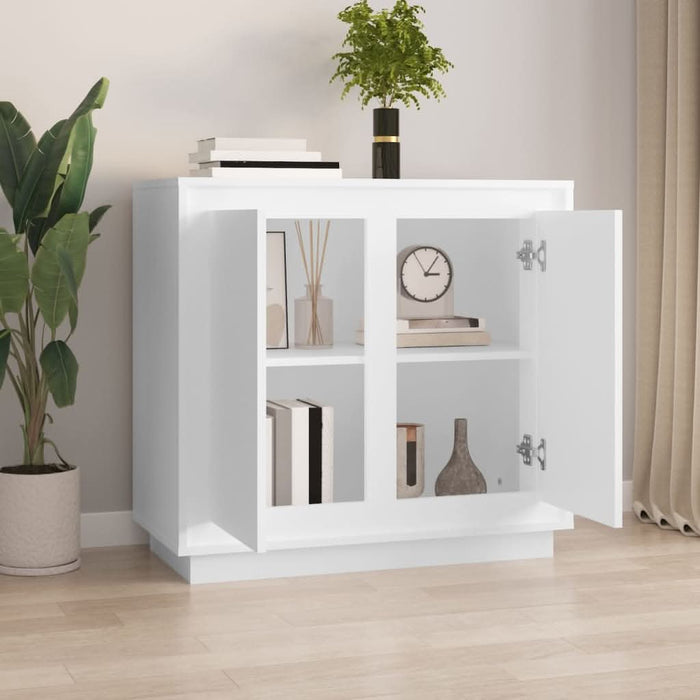 Dulap, alb, 80x34x75 cm, lemn prelucrat - WALTI WALTI