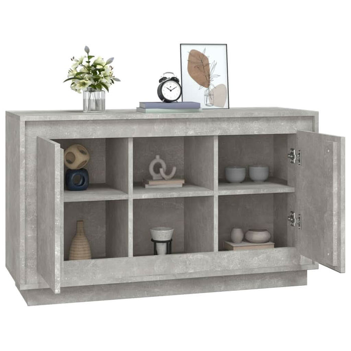 Dulap, gri beton, 102x35x60 cm, lemn prelucrat - WALTI WALTI