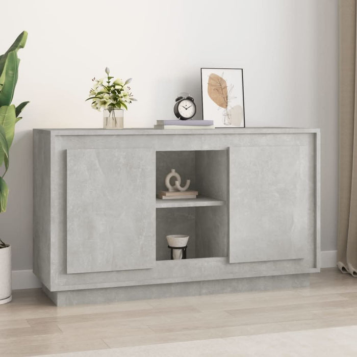 Dulap, gri beton, 102x35x60 cm, lemn prelucrat - WALTI WALTI