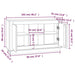 Dulap, stejar maro, 102x35x60 cm, lemn prelucrat - WALTI WALTI