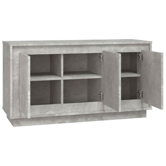 Servantă, gri beton, 102x35x55 cm, lemn prelucrat - WALTI WALTI