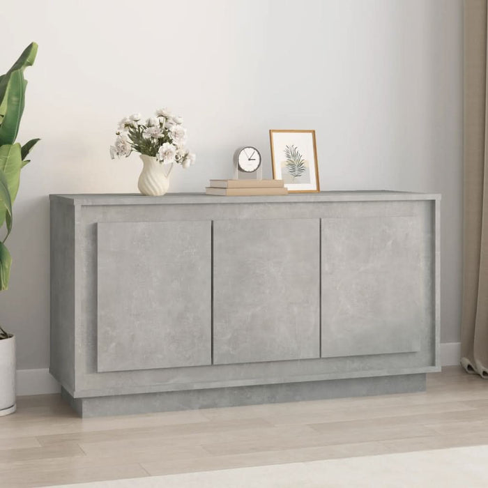 Servantă, gri beton, 102x35x55 cm, lemn prelucrat - WALTI WALTI