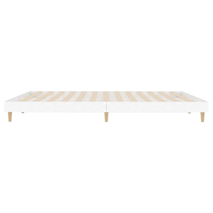 Cadru de pat, alb, 120x200 cm, lemn prelucrat WALTI