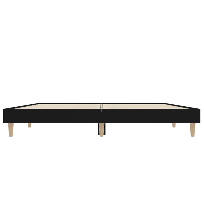 Cadru de pat, negru, 140x190 cm, lemn prelucrat - WALTI WALTI